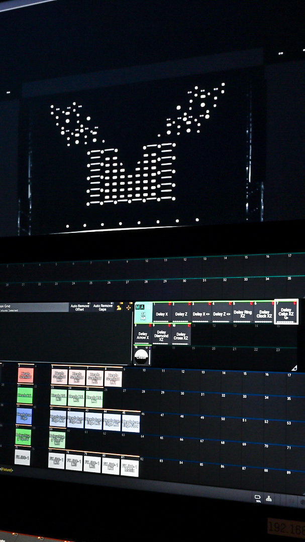 Image of the resulting timing presets in prepare with GrandMA3